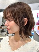 30代40代大人女性/前髪ありショートボブ/ショートヘア/髪質改善