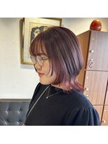 アルマヘアー(Alma hair by murasaki)&nbsp;◎ウルフレイヤーのピンクカラー◎