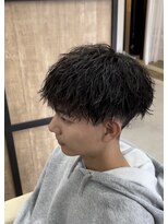 メンズギフト(men's GIFT)&nbsp;刈り上げツーブロックツイストスパイラルパーマメンズマッシュ