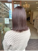 春色♪ピンクラベンダーベージュ×髪質改善カラー