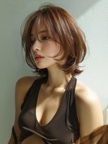 アルトリスト(Altruist Aging×HAIR&SPA) ★ダークアッシュ大人ガーリーボブ着物ミディアムレイヤーカット