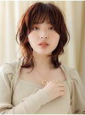 ■インナーカラーくびれウルフカットクラゲヘアー47戸頭20代30代