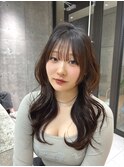 レイヤーカット小顔に見せるヘア/韓国ヘア/髪質改善/福岡/博多