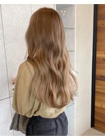 アム(am)&nbsp;切りっぱなしボブグレージュボブミルクティーベージュボブ