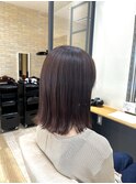 20代/30代/ラベンダーベージュ/外ハネ