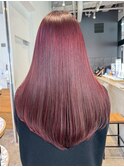 ロング顔周りレイヤー韓国ヘア美髪_ba551381