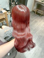 アフィナー(Afinar)&nbsp;【横浜/横浜駅】艶めく美髪！波ウェーブ×チェリーレッドカラー