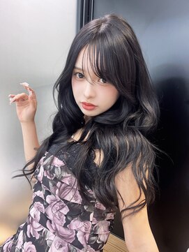 アルバム 池袋(ALBUM) グレージュロング暗めカラー韓国ヘア顔周りレイヤー_F21138