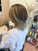 リールヘアー 香椎店(rire hair)&nbsp;メンテナンスカラー 透明感ベージュ