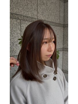 サロンドミルク 新百合ヶ丘店(salon de MiLK) レイヤーカットチョコレートブラウンオリーブベージュ新百合ヶ丘