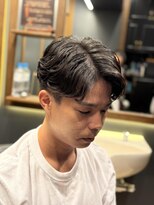 銀座 シノ 本店(shino)&nbsp;メンズ　パーマ　毛流れ　シチサン