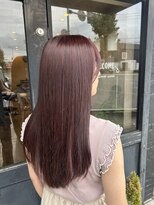 アンサー(answer)&nbsp;【ブリーチなし】チェリーレッド×ロングスタイル