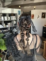 オラプラノ(olaplano)&nbsp;ツイン編み下ろしアレンジ