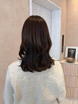 オン キャナルシティ博多前店(on) 【中里恵梨】チョコレートブラウン/ミディアム/艶カラー/ 20代