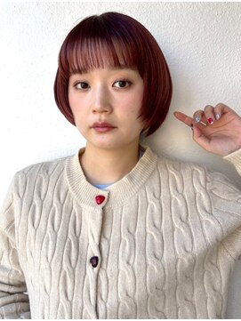 カバーヘア ブリス 北浦和(COVER HAIR bliss) ピンクブラウン/ショートボブレイヤー/透明感カラーp北浦和