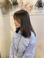 ジル ヘアデザイン ナンバ(JILL Hair Design NAMBA) olive beige♪/透明感カラー/顔周りカット/オリーブベージュ