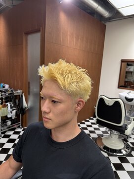 フランクス バーバー ウエストトウキョウ 吉祥寺店(FRANK’S BARBER WEST TOKYO) リバースセンターパートニュアンスパーマニュアンスウルフダウR