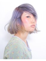 ニコヘアー(niko hair) パープル+イエロー▼LINEID@vey3047y