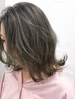 ブルーフェーセス 表参道(blue faces) 『bluefaces』 プラチナグレー&フリルボブ