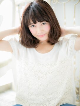 モッズ ヘア 福岡姪浜店(mod's hair) *mod's姪浜*…上品&カジュアル☆斜めバングミディb