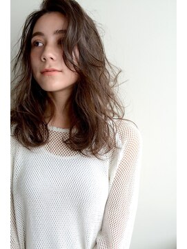 ミラバイグリーン(Mira by green) medium　perm　×　A　line　style　【無造作】＃7