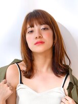 ネオリーブアオバ 高田馬場店(Neolive aoba)&nbsp;【aoba/高田馬場】　抜け感カラーベージュ　×  セミディ