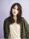 【THREEbyKEEP尾山台木田】黒髪ウェーブロング