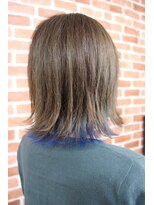 シュガービー(SUGAR-B)&nbsp;【SUGAR-B】外はねボブ＆ブルーインナーカラー