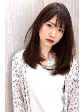 イソラブル(ISOLA-blu) 【綺麗髪になりたい】内巻きストレート×ベージュ