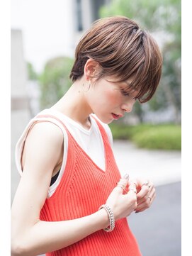 ケイト(kate) 【kate】大宮　耳掛けショート×ハイライトベージュ