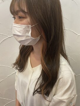 アン(Hair make un) オレンジベージュ