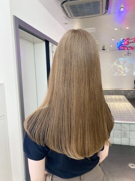 ゲーム 原宿店(GAME) ベージュ/ミディアム/オージュア/ダブルカラー/髪質改善/原宿