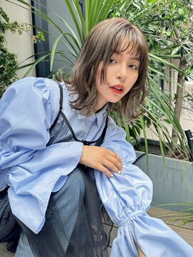 ルービック 梅田茶屋町(Rubik) 大人ゆるふわレイヤー×インナーカラー×ロブ