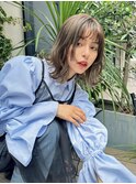 大人ゆるふわレイヤー×インナーカラー×ロブ