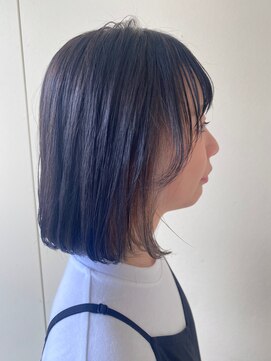 カシェ リタ ヘアー(CACHE'&RITA HAIR) 顔まわりカット◯イヤリングカラー◯ボブ◯グレージュ