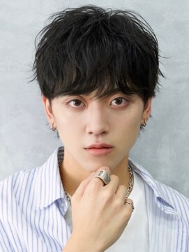 クロムトウキョウ ザ バーバー ネオン 新宿店(CHROM TOKYO the Barber ne/on) 爽やか2ブロックショートマッシュウルブ”ゆるめツイスパ"