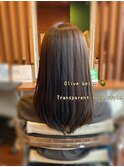 20代30代40代大人かわいい艶感アッシュグレージュ×顔周り韓国風
