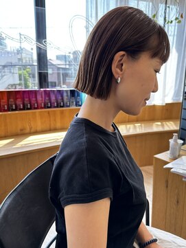 オーシャン(Ocean) ［Ocean Hair&Life 水田］あごラインの切りっぱなしボブ☆