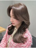韓国風レイヤーカット顔まわりくびれオルチャン堀江