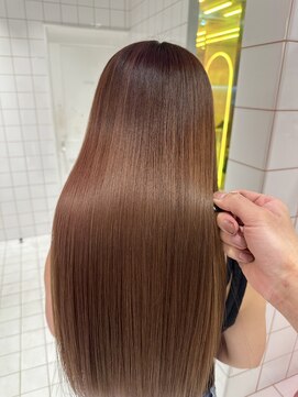 ロンドルーチェ 心斎橋(Lond luce) ダークアッシュ/ミディアムレイヤーカット［髪質改善/縮毛矯正］