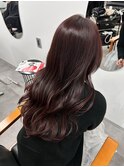 ボルドーカラー×レイヤーカット