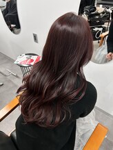 シエルビジュー 弘前店(CIEL bijou) ボルドーカラー×レイヤーカット