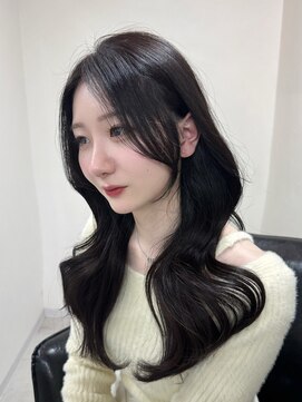 クレム 博多駅店(ChLem) 顔まわりレイヤー 艶カラー 暗髪 韓国風 髪質改善 福岡美容室