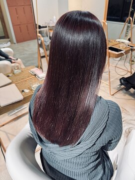 カルパ(calpa) チェリーブラウン×髪質改善カラー