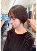 ショートカットショートヘアコンパクトショートボブ丸みショート