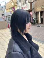 アース 高円寺店(HAIR & MAKE EARTH)&nbsp;ブルーブラック〔@x__xrn03 〕