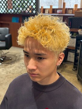 ジェットブラックキューサンロク(JET BLACK 936) 【BLEACH PERM ― 境界線 ―】ブリーチパーマ