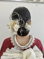 プリンプ トータルビューティ(PRIMP.total beauty)&nbsp;タイトシニヨン　成人式セット　ヘアセット　