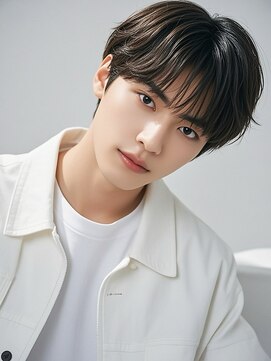 エイチ メンズ(H) スペインカールセンターパートツイストパーマスパイラルパーマ