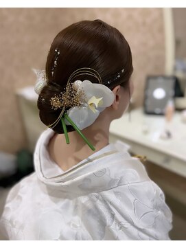 ミヤタ美容室(MIYATA) つやつや和装シニヨン